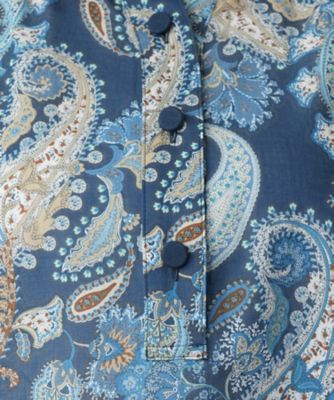 【店舗人気】ペイズリーブラウス【プラス企画】