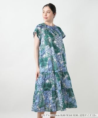 ＜Leilian plus house (Women/大きいサイズ)＞プリントフレアワンピース【プラス企画】