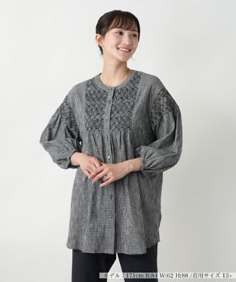 ＜Leilian plus house (Women/大きいサイズ)＞【店舗人気】チュニックブラウス【プラス企画】