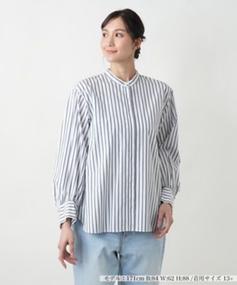 ＜Leilian plus house (Women/大きいサイズ)＞ストライプブラウス