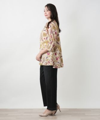 【店舗人気】プリントブラウス【ＲＯＣＨＡＳ　Ｐｒｅｍｉｅｒｅ】