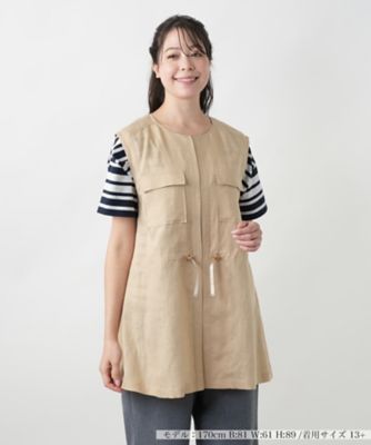 ＜Leilian plus house (Women/大きいサイズ)＞【店舗人気】ドロストロングベスト【ＲＯＣＨＡＳ　Ｐｒｅｍｉｅｒｅ】