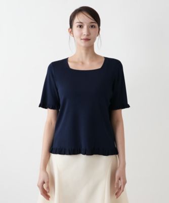 【店舗人気】スクエアネックニット【ＢＯＵＲＧＥ】