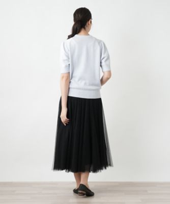 Leilian PLUS HOUSE / レリアンプラスハウス クルーネックカットソー【BOURGE】 店舗人気】クルーネックニット【BOURGE】 | Leilian plus
