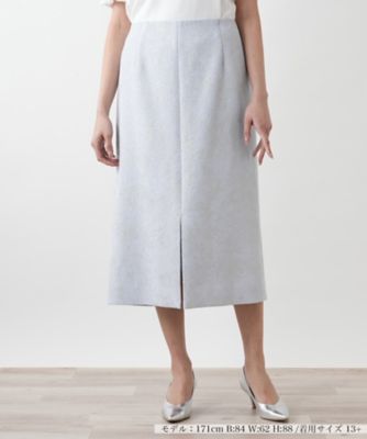 ＜Leilian plus house (Women/大きいサイズ)＞ラメタイトスカート【ＢＯＵＲＧＥ】