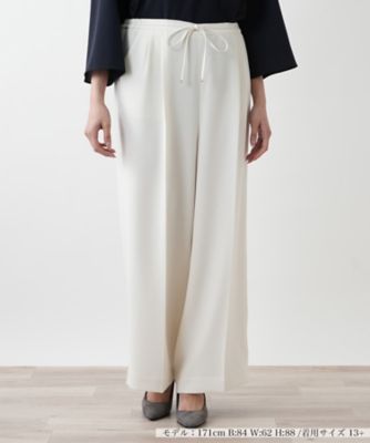 ＜Leilian plus house (Women/大きいサイズ)＞ワイドパンツ【ＢＯＵＲＧＥ】