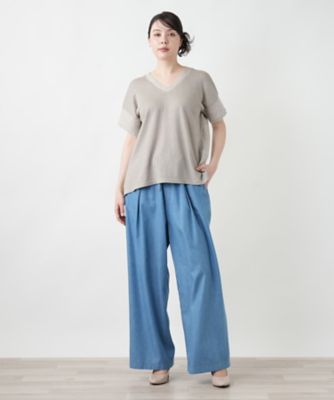 【店舗人気】切替Ｖネックニット【ＬＥ　ＴＲＩＣＯＴ　ＰＥＲＵＧＩＡ】