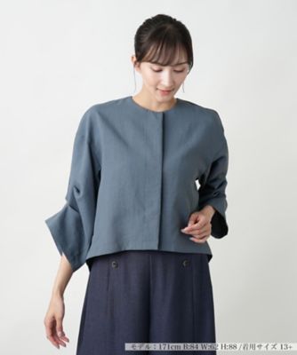 ＜Leilian plus house (Women/大きいサイズ)＞ノーカラージャケット【ＮＥＭＩＫＡ】