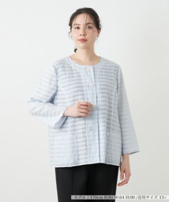 ＜Leilian plus house (Women/大きいサイズ)＞ノーカラージャケット