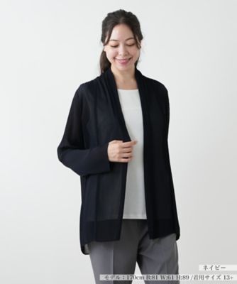 ＜Leilian plus house (Women/大きいサイズ)＞【店舗人気】羽織ブラウス【プラス企画】