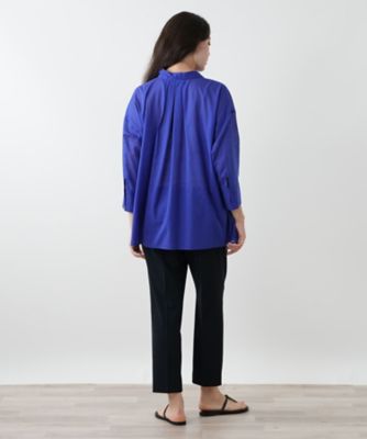 Leilian PLUS HOUSE / レリアンプラスハウス 織柄シャツブラウス【SOMELOS】 織柄シャツブラウス【SOMELOS】 | Leilian plus house