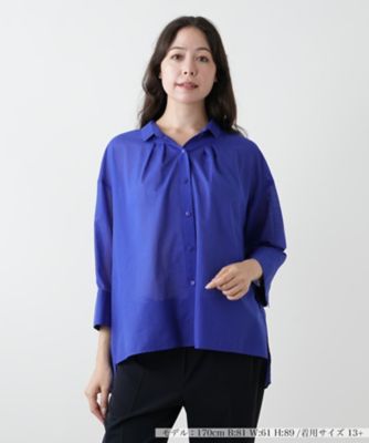 ＜Leilian plus house (Women/大きいサイズ)＞織柄シャツブラウス【ＳＯＭＥＬＯＳ】