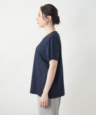 【店舗人気】ビジューネックカットソー