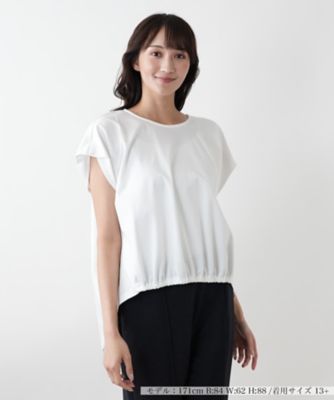 ＜Leilian plus house (Women/大きいサイズ)＞【店舗人気】フレンチスリーブカットソー【プラス企画】
