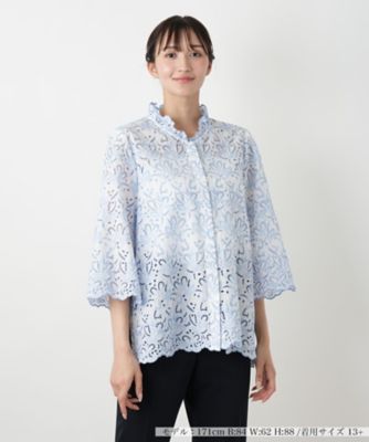 【店舗人気】カットワークレースブラウス