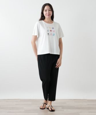 刺繍カットソー