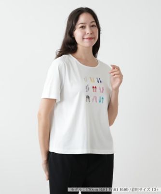 刺繍カットソー