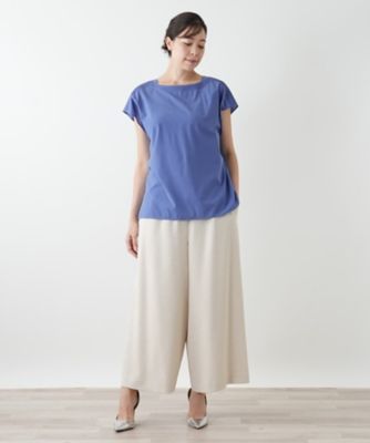 美品✦レリアン プラスハウス スクエアネックチュニック 13+ スクエアネックカットソー | Leilian plus house (Women/大きい
