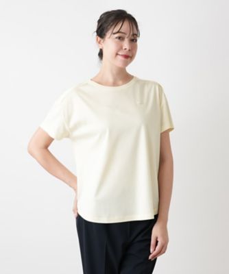 ブローチ付きクルーネックカットソー