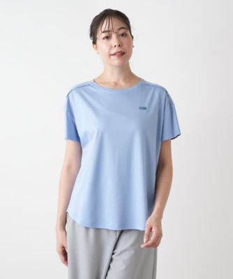 ブローチ付きクルーネックカットソー