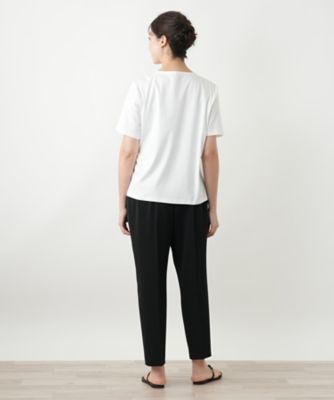 花柄クルーネックカットソー | Leilian plus house (Women