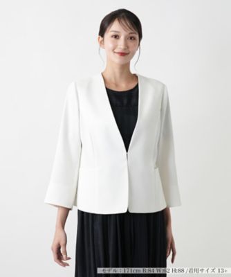 ＜Leilian plus house (Women/大きいサイズ)＞【店舗人気】ノーカラージャケット【セレモニー】