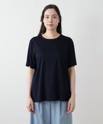 刺繍クルーネックカットソー