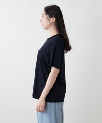 刺繍クルーネックカットソー