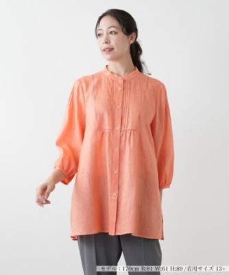 ＜Leilian plus house (Women/大きいサイズ)＞バンドカラーブラウス