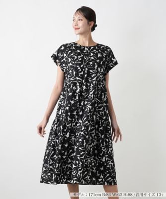 ＜Leilian plus house (Women/大きいサイズ)＞【店舗人気】プリントフレアワンピース