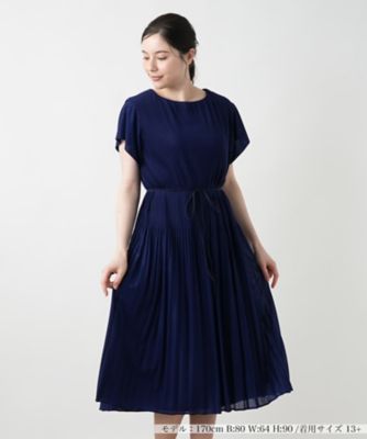 Leilian plus house (Women/大きいサイズ)/レリアン　プラスハウス プリーツワンピース【セレモニー】