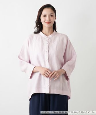 ＜Leilian plus house (Women/大きいサイズ)＞バンドカラーブラウス