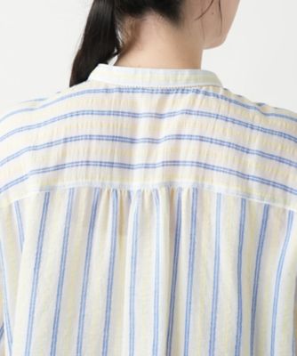 ストライプバンドカラーブラウス【Ｌｅｉｌｉａｎ　ＷＨＩＴＥ　ＬＡＢＥＬ】