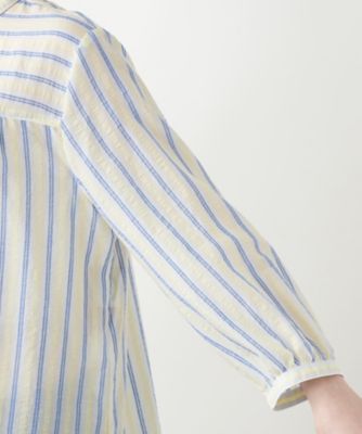 ストライプバンドカラーブラウス【Ｌｅｉｌｉａｎ　ＷＨＩＴＥ　ＬＡＢＥＬ】