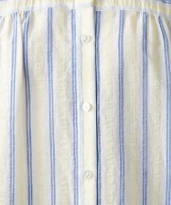 ストライプバンドカラーブラウス【Ｌｅｉｌｉａｎ　ＷＨＩＴＥ　ＬＡＢＥＬ】