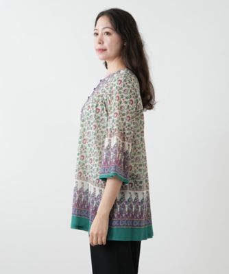 プリントブラウス【Ｌｅｉｌｉａｎ　ＷＨＩＴＥ　ＬＡＢＥＬ】