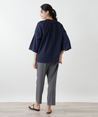 刺繍フレアスリーブブラウス【Ｌｅｉｌｉａｎ　ＷＨＩＴＥ　ＬＡＢＥＬ】