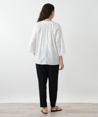 刺繍フレアスリーブブラウス【Ｌｅｉｌｉａｎ　ＷＨＩＴＥ　ＬＡＢＥＬ】