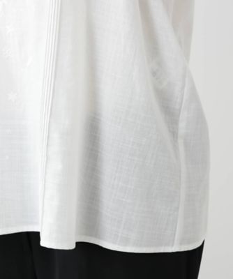 刺繍フレアスリーブブラウス【Ｌｅｉｌｉａｎ　ＷＨＩＴＥ　ＬＡＢＥＬ】