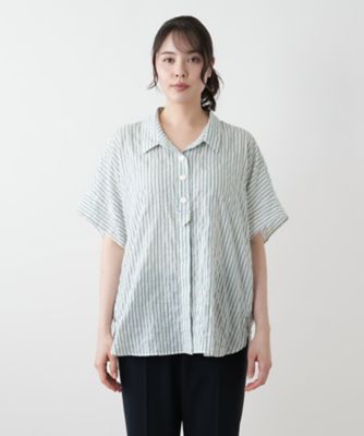 ストライプブラウス【Ｌｅｉｌｉａｎ　ＷＨＩＴＥ　ＬＡＢＥＬ】