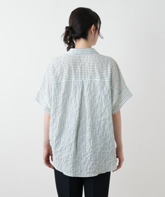 ストライプブラウス【Ｌｅｉｌｉａｎ　ＷＨＩＴＥ　ＬＡＢＥＬ】
