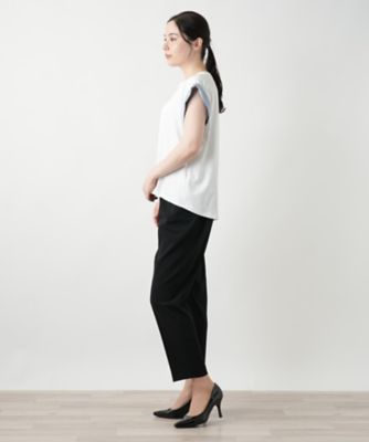 ストライプ切替カットソー【Ｌｅｉｌｉａｎ　ＷＨＩＴＥ　ＬＡＢＥＬ】