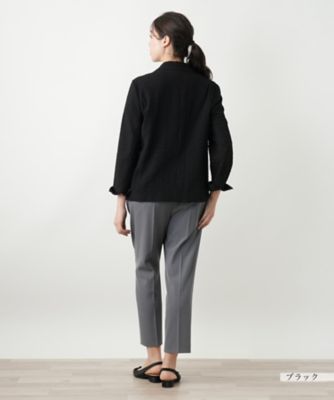 ノッチドラペルジャケット【Leilian WHITE