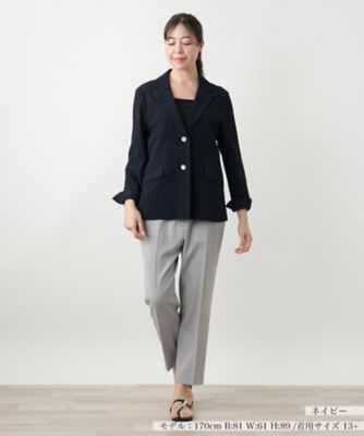 ノッチドラペルジャケット【Leilian WHITE