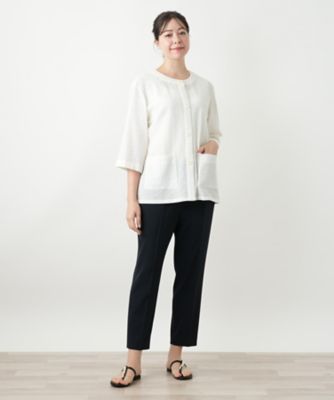 ノーカラージャケット【Ｌｅｉｌｉａｎ　ＷＨＩＴＥ　ＬＡＢＥＬ】