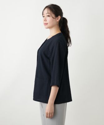 ノーカラージャケット【Ｌｅｉｌｉａｎ　ＷＨＩＴＥ　ＬＡＢＥＬ】