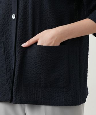 ノーカラージャケット【Ｌｅｉｌｉａｎ　ＷＨＩＴＥ　ＬＡＢＥＬ】