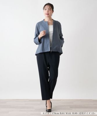 スタンドカラージップジャケット【Ｌｅｉｌｉａｎ　ＷＨＩＴＥ　ＬＡＢＥＬ】