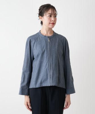 スタンドカラージップジャケット【Ｌｅｉｌｉａｎ　ＷＨＩＴＥ　ＬＡＢＥＬ】