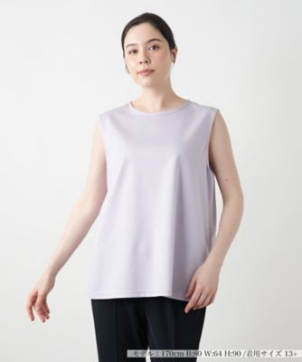＜Leilian plus house (Women/大きいサイズ)＞【店舗人気】刺繍ノースリーブカットソー【Ｌｅｉｌｉａｎ　ＷＨＩＴＥ　ＬＡＢＥＬ】
